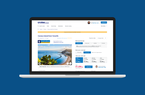 Cruise page
